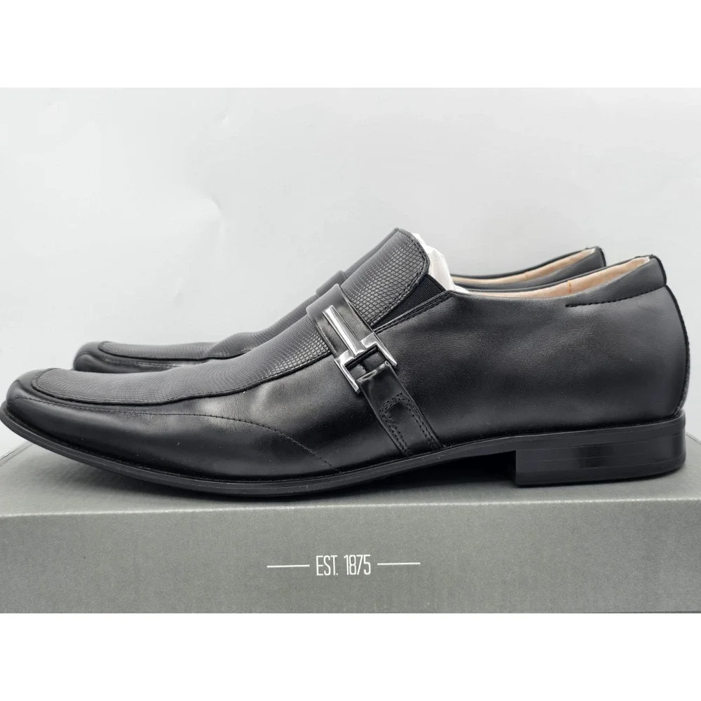 Stacy Adams Beau Men's Dress Shoes Cognac Moc Toe Leather‎ 24692-001 Sz 13 M